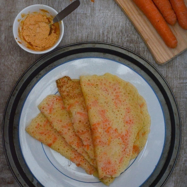 Carrot Dosa (Multigrain)
