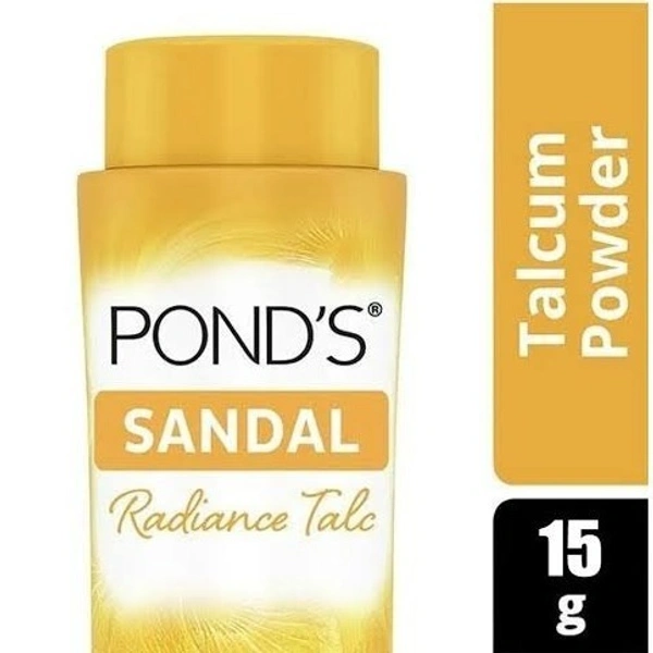 Pond's Sandal Radiance Talcum Powder - Out of Stock, 15g, Face Powder