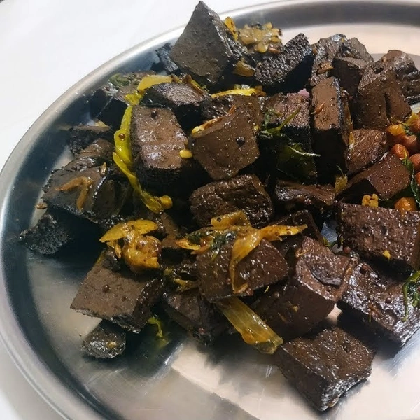 Mutton Blood Fry (Rattha Poriyal)