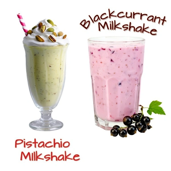 GO Coffee Go Black Currant Milkshake + Pista Milkshake Combo