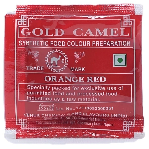 Gold Camel  Food Color Orange Red Flavour - Out of Stock, 10g