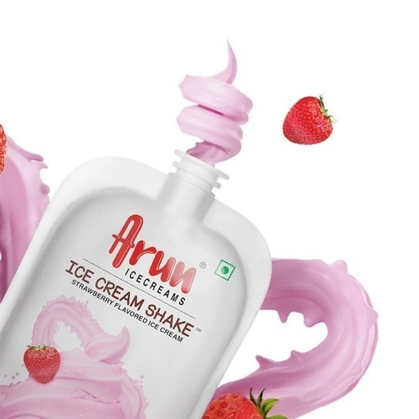 Arun Ice Creams Ice Cream Shakes Strawberry Flavoured - 90ml