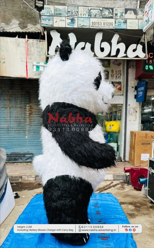 Imported Fur Panda Mascot  - 2.2m