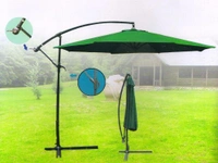 Side Pool Umbrella With Marbal Base