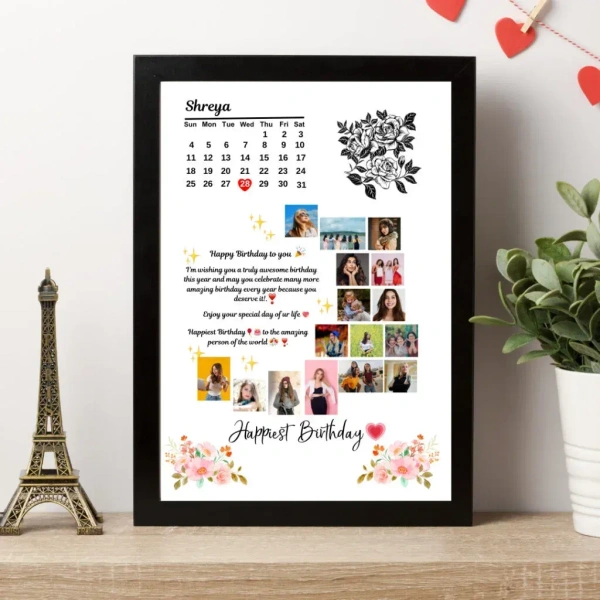 birthday photo frame design - (24x36 Inc )