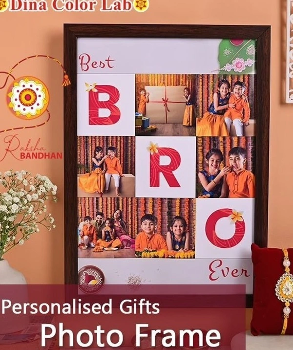 Rakhi Photo Frames | Personalised Photo Frame - 8x12