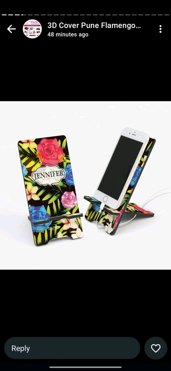 Metal Mobile Stand - Black