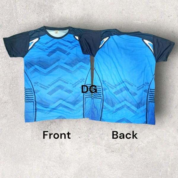 ✅Sports Jersey 
👉Material: Polyster 130 GSM 
👉3 variants 
👉back side *Name and numbers* can be printed with sublimation printing
 - S, Black
