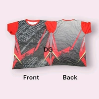 ✅Sports Jersey 
👉Material: Polyster 130 GSM 
👉3 variants 
👉back side *Name and numbers* can be printed with sublimation printing
 - S, Black