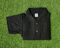 Cotton Tshirt Biowashed  With A4 Size print 180 GSM - S, Black