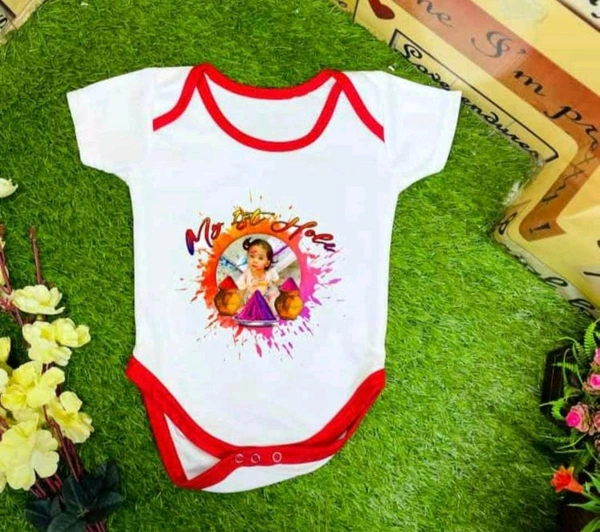 Printed Baby Rompers Blue - 3 Month - 1 Year Kids., Black