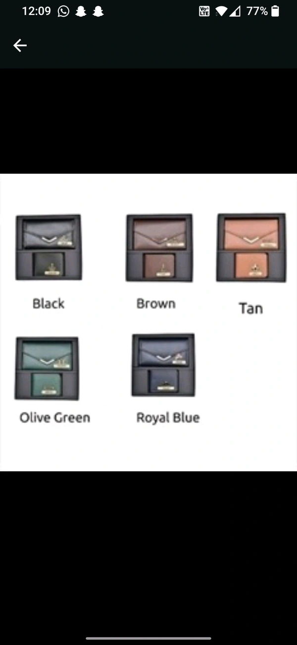 Faux Leather Couple Combo Set of 2  Mix Color - Black