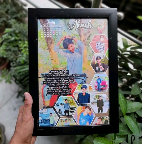 Happy Anniversary Photo Frame - ( 8x12 Inches)