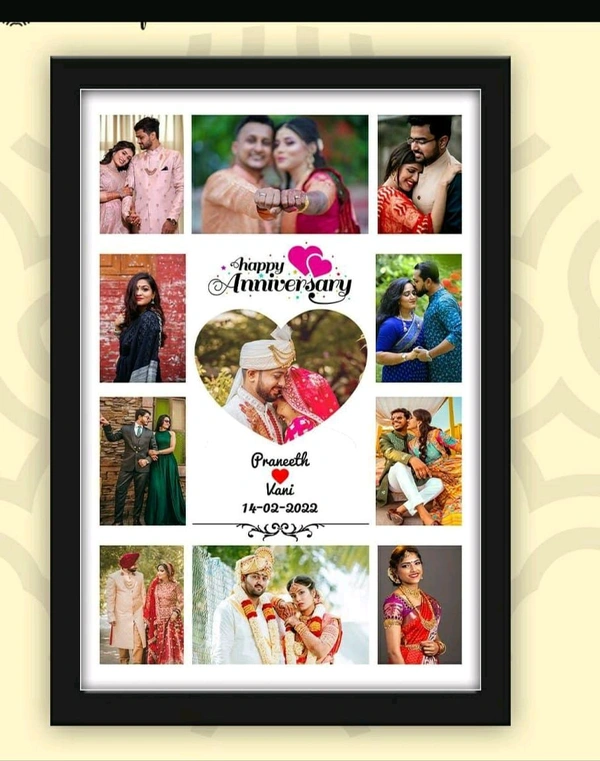 Happy Anniversary Photo Frame - ( 24X36 Inches)