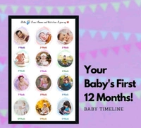 Baby Photo Frame 12 Month - ( 8X12 Inches)