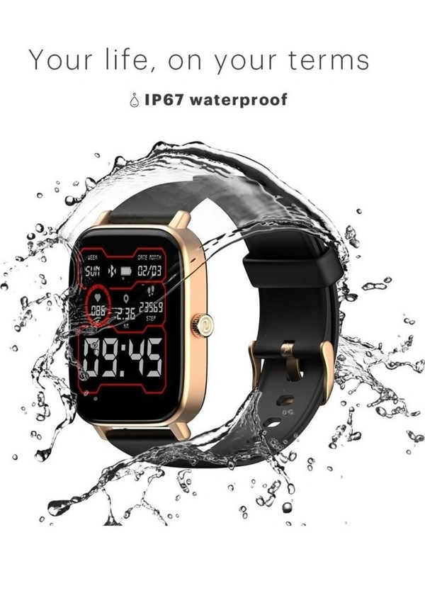 Noise ColorFit Icon 2 Smartwatch with Bluetooth calling, Call rejection, Find my phone, Control music, Wake gesture, Vibration, Do not disturb mode, brightness 1.8 inch Display (Jet Black) - blck