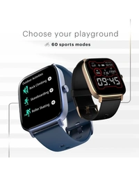 Noise ColorFit Icon 2 Smartwatch with Bluetooth calling, Call rejection, Find my phone, Control music, Wake gesture, Vibration, Do not disturb mode, brightness 1.8 inch Display (Jet Black) - blck