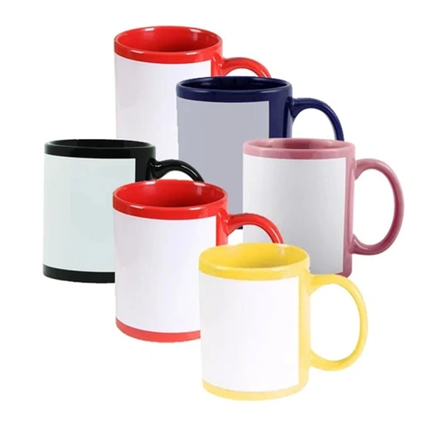 Patch mugs. - Yellow