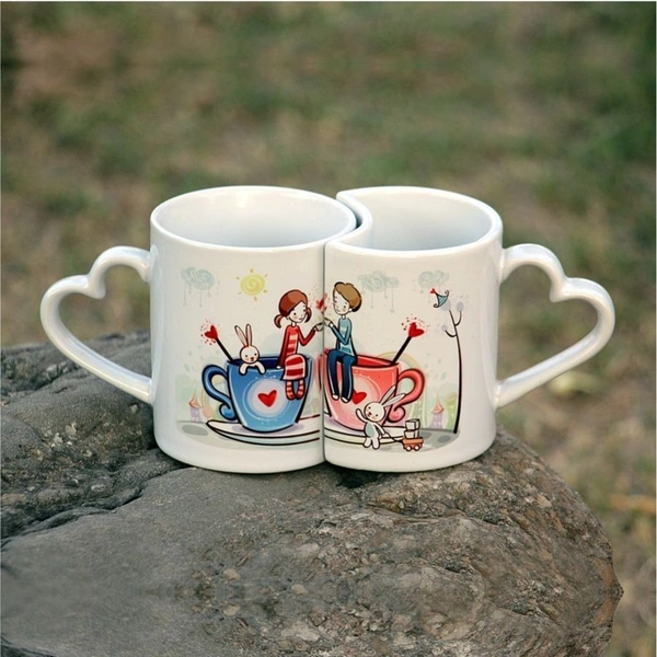 White Couple mugs. - White