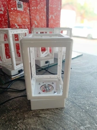 Plastic White Rgb Led Rotating Lamp Sublimation