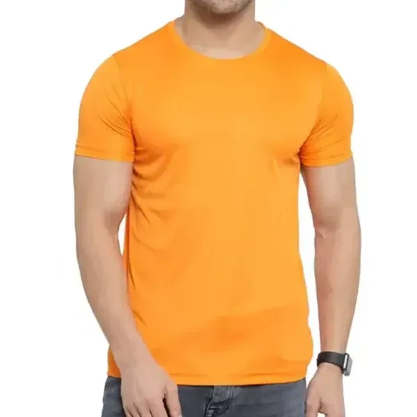 Polyster Tshirt ( Orange ) - 18, 20, 22, 24, 26, 28, 30, 32, 34, 36, 38, 40, 42, and 44,, Orange