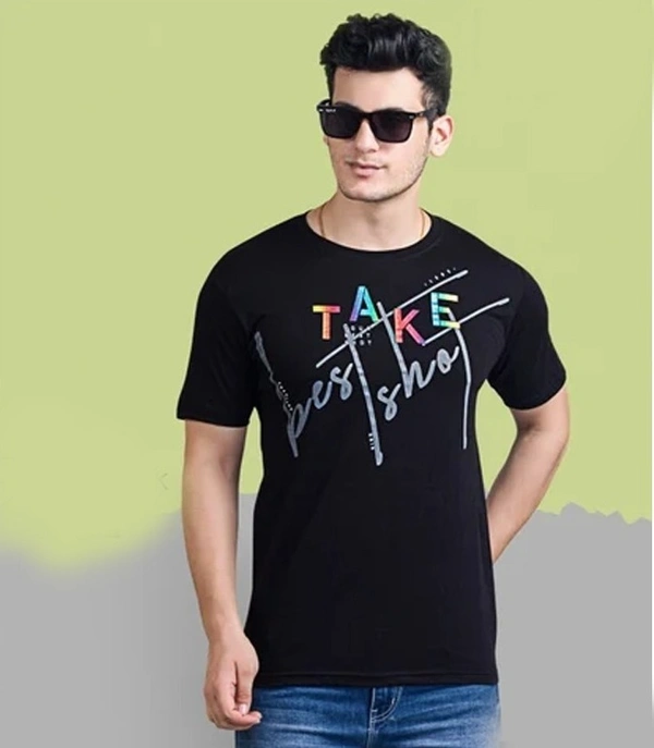 PolyCotton Tshirt 170- 180 GSM   Roundneck. - M, White