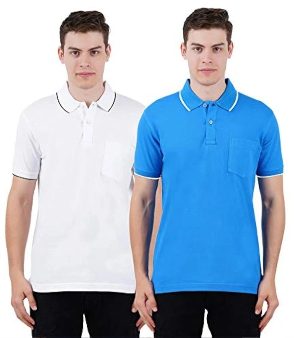 Printed Tshirt Dryfit with Collar 180 GSM - XL, White