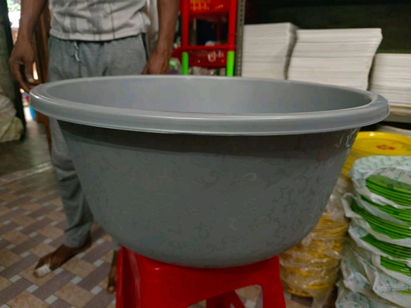 6pcs Silver Basin 45L Rs125 Per Pcs - Nobel, 45L