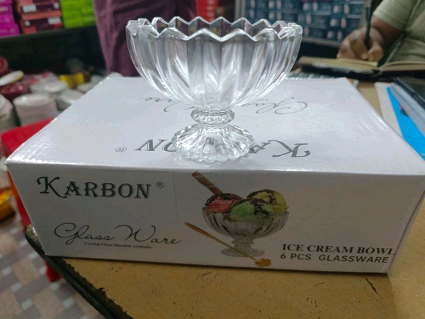 24 Box Karbon ice cream Bowl 6pcs set Rs235 Per Box