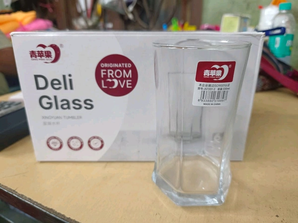6pack Deli glass 330ml 6pcs set Rs255 Per Pack
