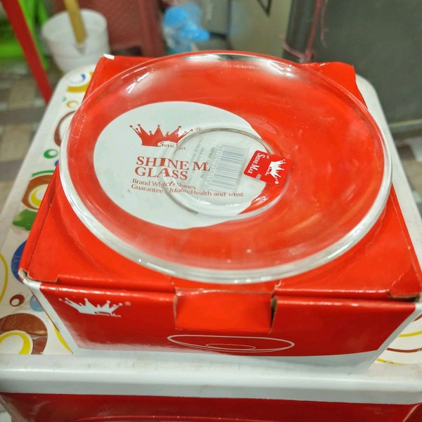 30box/ Glass plate 5.5inch 6pcs Set Rs230 Per Box