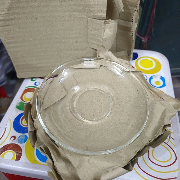 6box/ Glass plate 6pcs set 5.5inch Rs220 Per Box