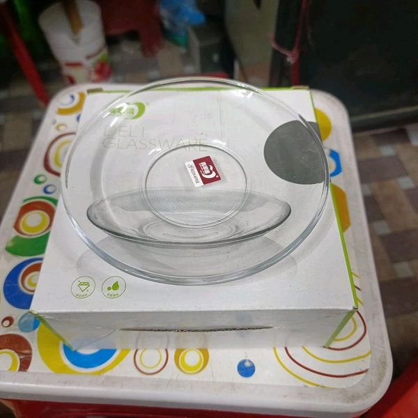 6box / Deli Glass plate 6pcs set Rs240 Per Box 