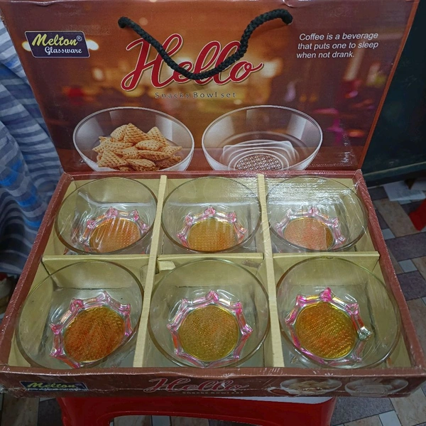 6box Hello Glass Bowl Set Rs120 Per Box
