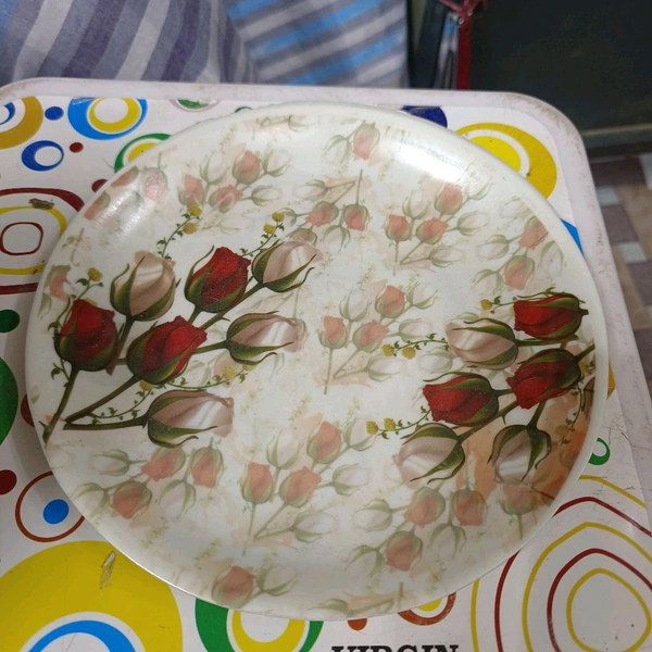 36pcs Rose 8inch  plate Rs15 Per Pcs