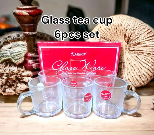 12box Glass tea cup 6pcs Set Rs230 Per Box 