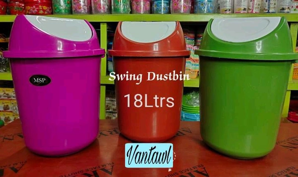 24pcs Swing Dustbin Rs82 Per Pcs 