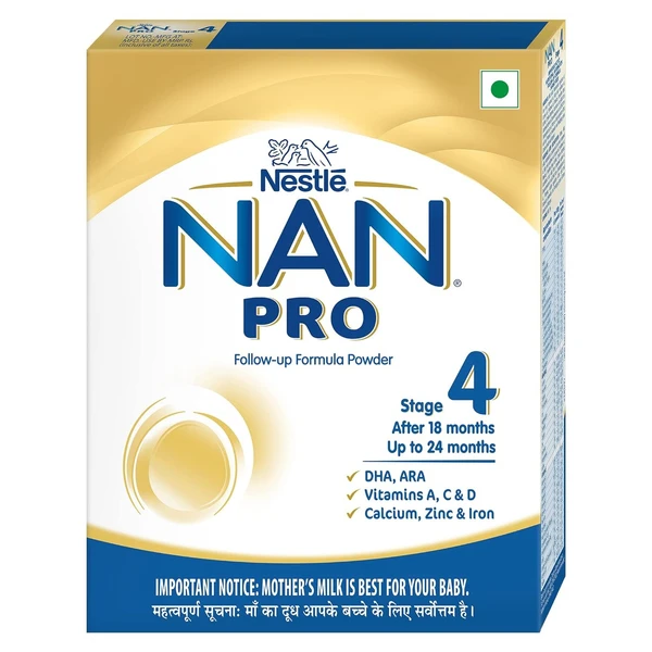 NAN PRO 4 Follow-Up Formula Powder For Older Infants (Stage 4), 400g Bag-In-Box Pack