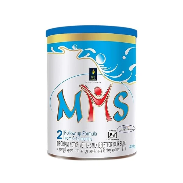 BRITISH LIFE SCIENCES MMS Follow up formula for 6-12 month old babies | Stage 2 Infant formula for overall development | 400 g