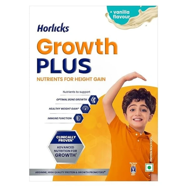 Horlicks Growth Plus - Nutrients for Height Gain - Vanilla - 400g