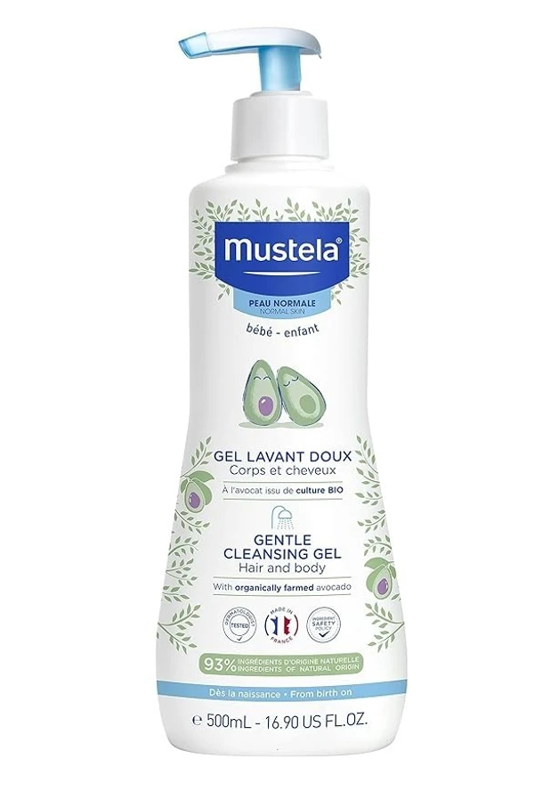 Mustela Gentle Cleansing Body Gel, White, 500 ml