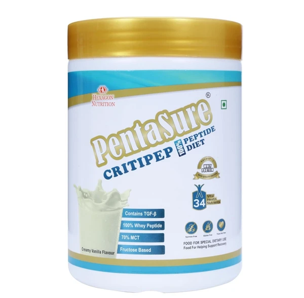 PENTASURE CRITIPEP Peptide Diet - Creamy Vanilla Flavour 400gm