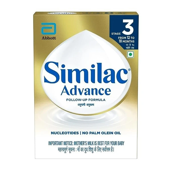 Similac Infant Advance Stage 3 Follow-Up Formula Powder, From 12 To 18 Months, 400G Box, With Immunity Building Nucleotides At Tpan Level