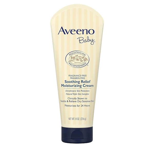Aveeno Baby Soothing Relief Moisture Cream Fragrance Free, 227g