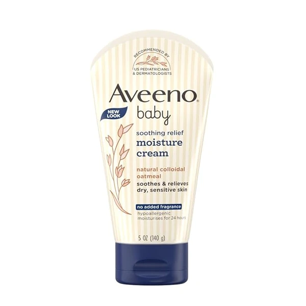 Aveeno Baby Soothing Relief Moisture Cream, Fragrance Free - 140gm