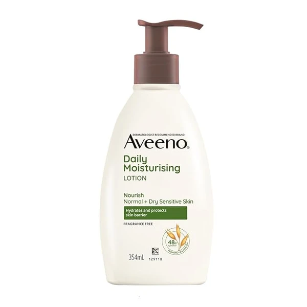 Aveeno Daily Moisturizing Lotion For Normal To Dry Skin With Oats, 354ml