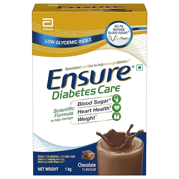 Ensure Diabetes Care - Nutrition to Help Control Blood Sugar Levels- 1 Kg (Chocolate Flavour)