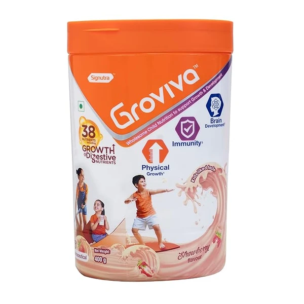 Groviva Child Nutrition Supplement Jar, 400g (Vanilla)