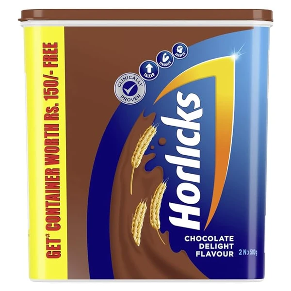Horlicks Health & Nutrition Drink, Chocolate, 1 Kg Containe