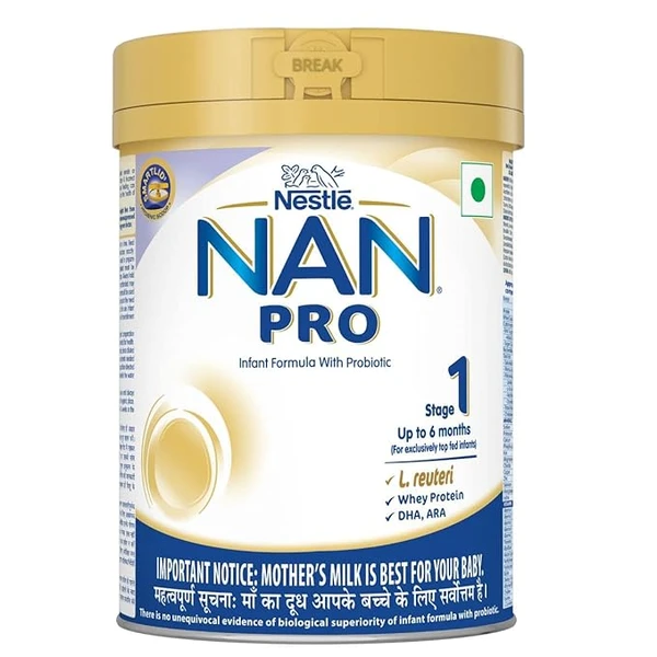 Nestl� Nan Pro 1 Infant Formula Powder (Upto 6 Months), Stage 1- 400G Tin Pack